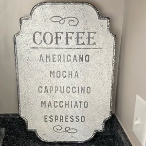 Metal Coffee Sign